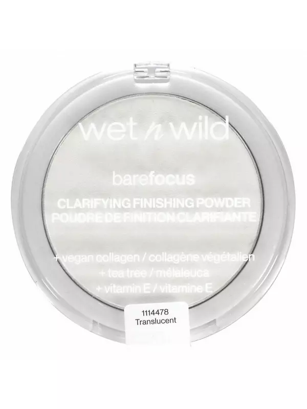 wet n wild, Barefocus, осветляющая финишная пудра, полупрозрачная, 7,8 г (0,27 унции)
