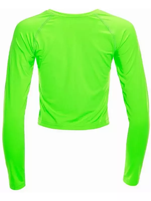 Лонгслив Winshape Functional Light Cropped Long Sleeve Top AET116, неоновый зеленый