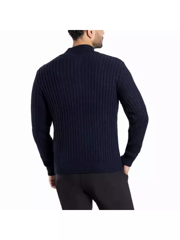 Мужской кардиган-свитер с воротником-стойкой Xray, синий