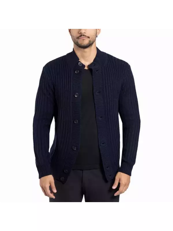 Мужской кардиган-свитер с воротником-стойкой Xray, синий