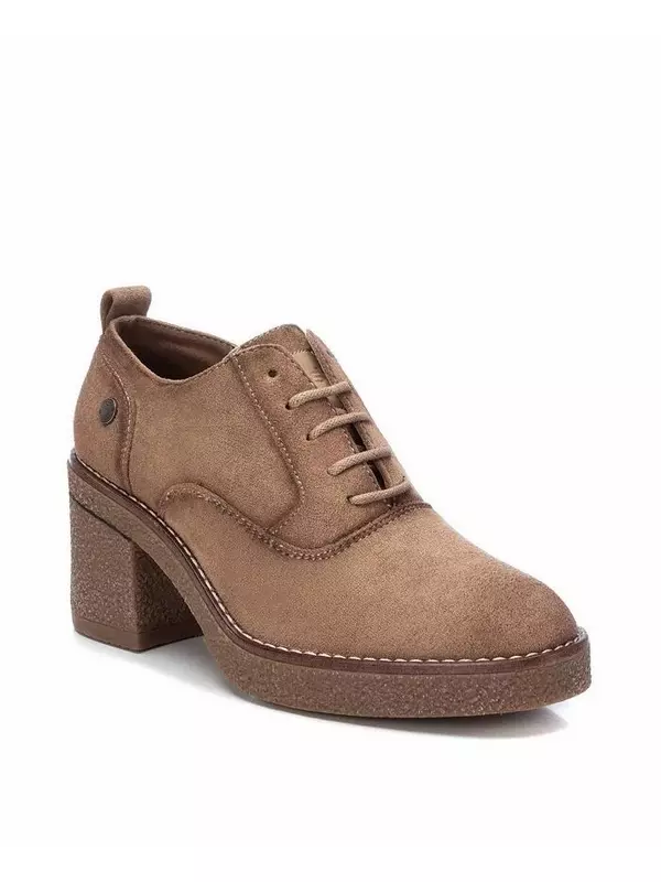 Женские замшевые оксфорды на каблуке от XTI, цвет Taupe