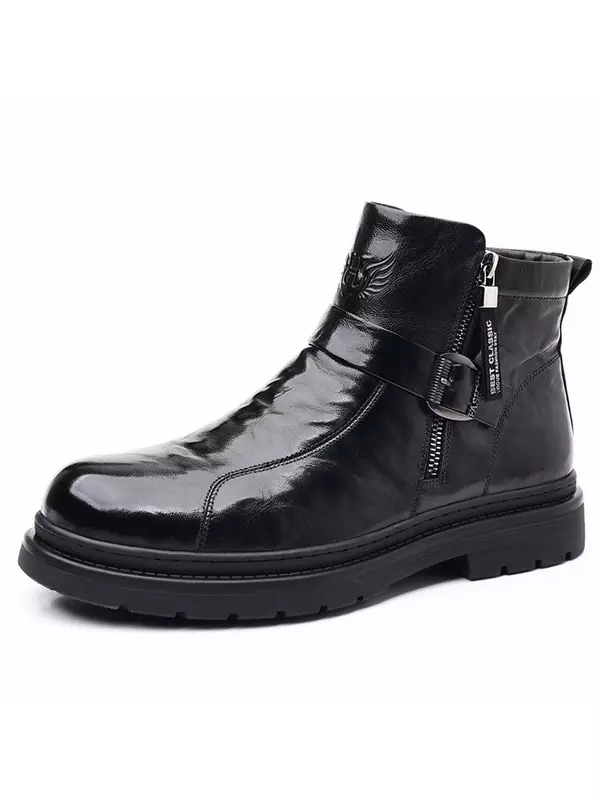 Ботинки мужские Yedani, цвет Black Fleece-Lined