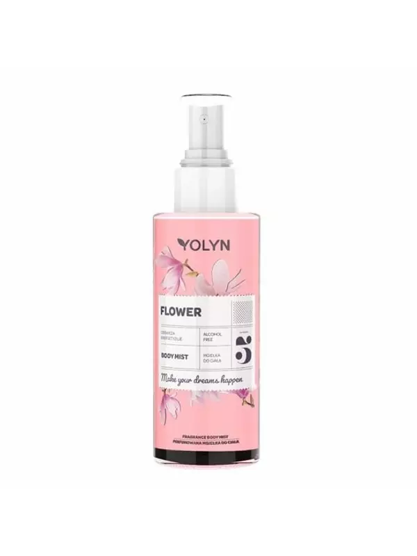 Спрей для тела 200мл Yolyn,Body Mist Flowers