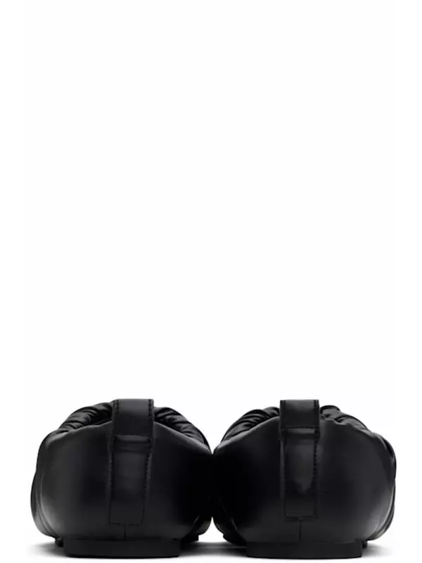 Черные балетки с морщинами YUME YUME