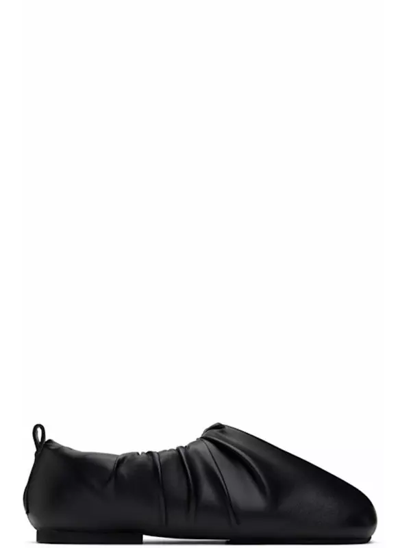Черные балетки с морщинами YUME YUME