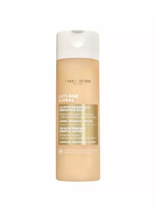 Лосьон для лица Yves Rocher Anti-Age Global Erneuernde Essentielle Lotion für mehr Glow, 122 ml