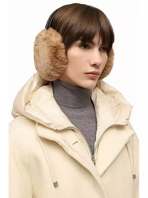 Меховые наушники из кролика Yves Salomon