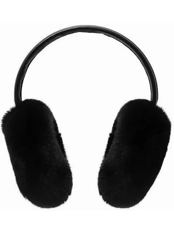 Меховые наушники из кролика Yves Salomon