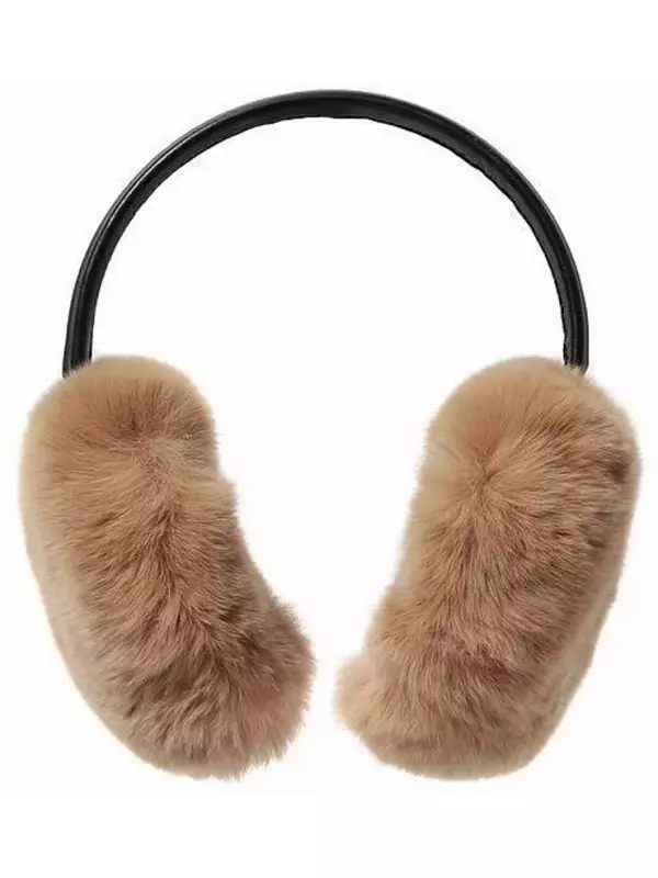 Меховые наушники из кролика Yves Salomon