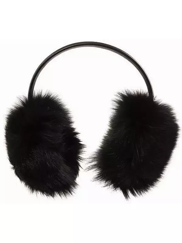 Меховые наушники из лисы Yves Salomon