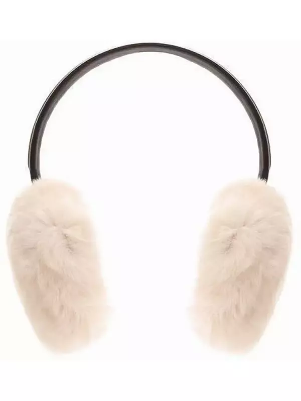 Меховые наушники из кролика Yves Salomon