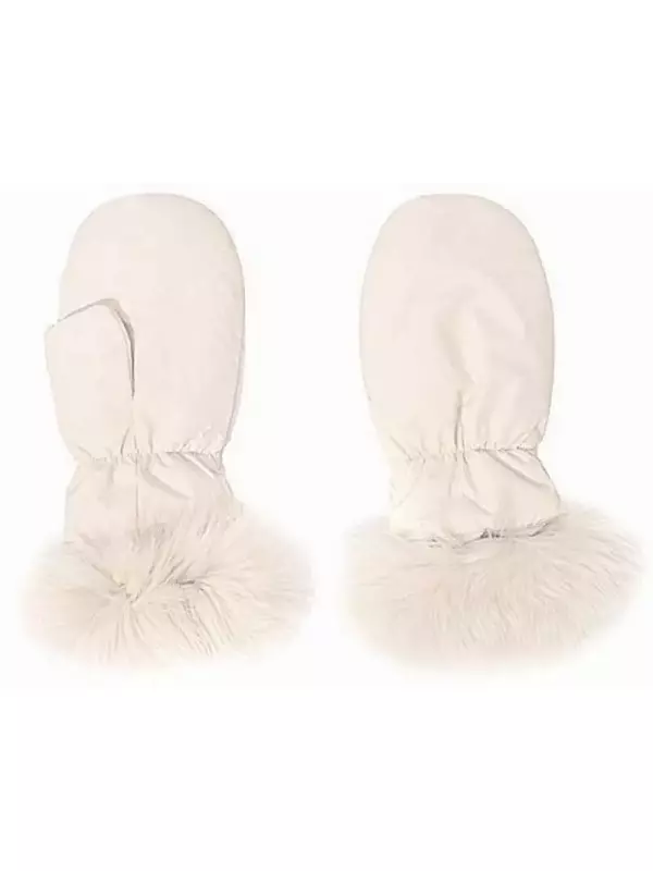 Пуховые варежки Yves Salomon Enfant