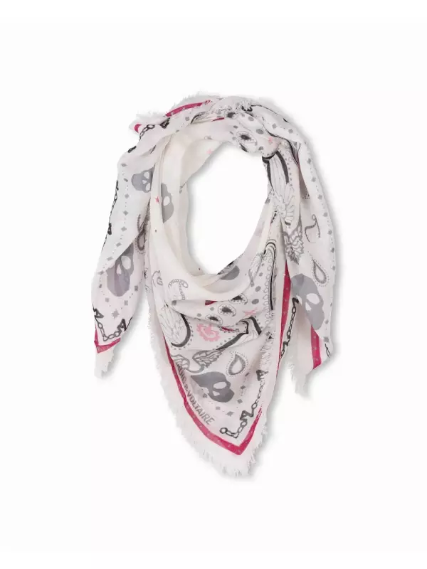 Шарф для девочки в модальном тоне с принтом Zadig & Voltaire, цвет Rosa