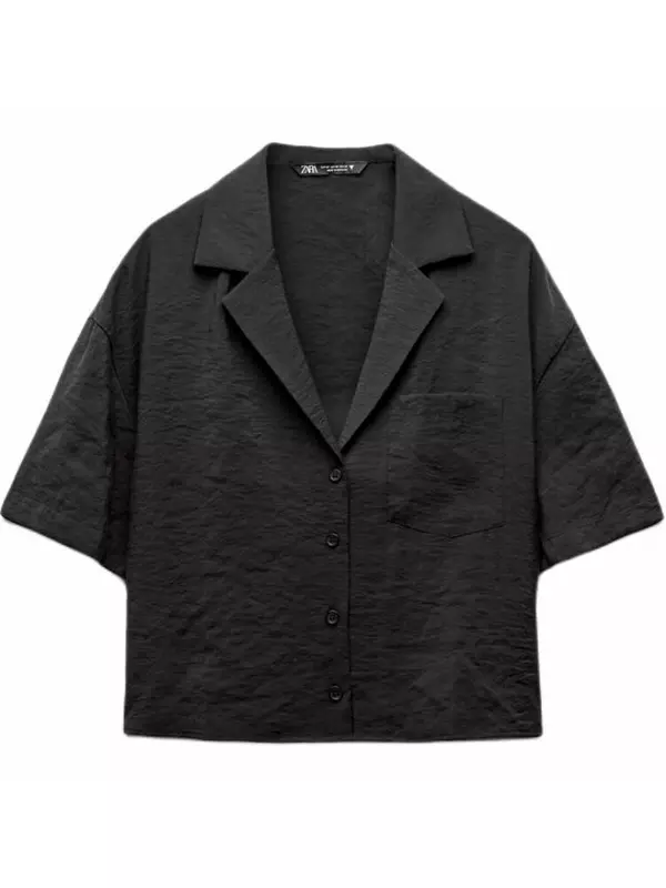 Рубашка женская черная Zara