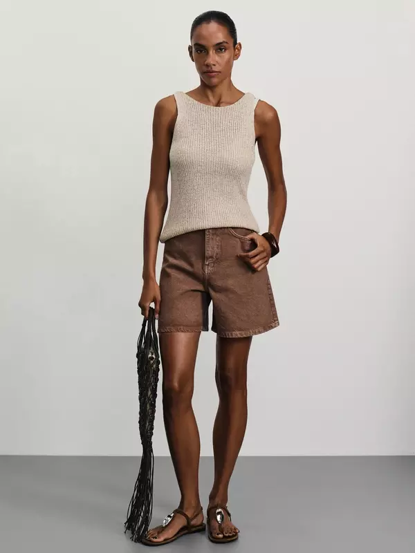 Шорты Zarina 1, размер S (RU 44), медный