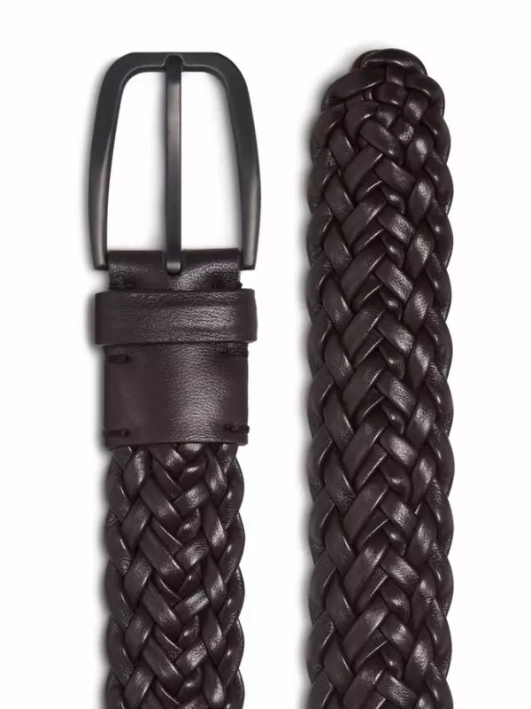 Zegna кожаный ремень, коричневый