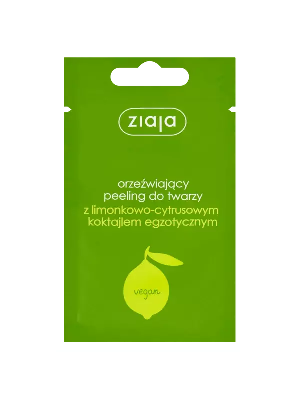 Освежающий скраб для лица с экзотическим коктейлем лайма и цитрусовых, 7 мл Ziaja