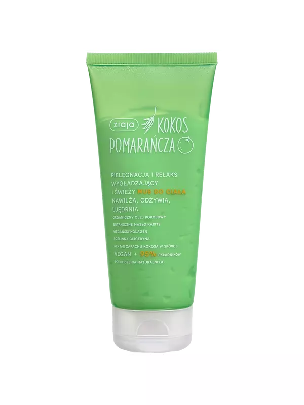 Разглаживающий и увлажняющий мусс для тела, снимающий стресс, 200 мл Ziaja Kokos pomarańcza