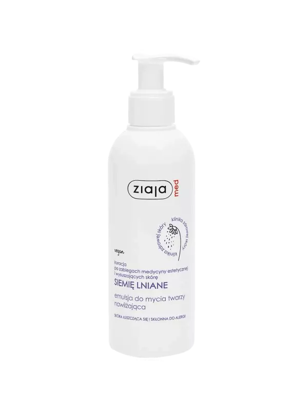 Ziaja med Siemię Lniane эмульсия для умывания лица, 190 мл