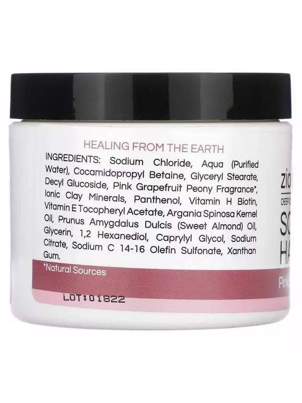 Zion Health, Скраб для кожи головы и волос с биотином, розовый грейпфрут и пион, 113 г (4 унции)