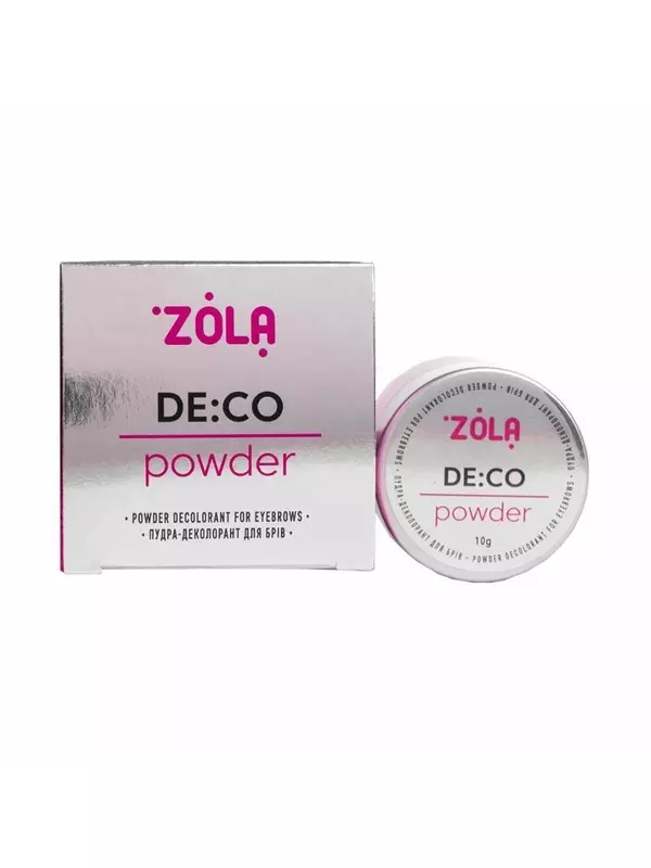 ZOLA, Пудра-обесцвечиватель бровей DE:CO Powder, 10 г