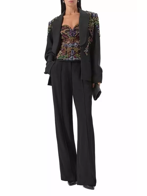 Топ-корсет с отделкой стразами и пайетками Zuhair Murad