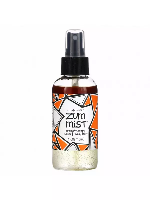 ZUM, Zum Mist, ароматерапевтический спрей для комнаты и тела, пачули, 118 мл (4 жидк. Унции)