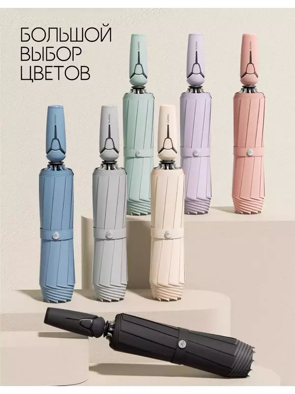 Смарт-зонт ZUODU, черный